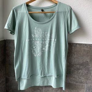 Next Level Apparel “Botanical Babe” Shirt | Lightweight hi-lo top | Size Medium